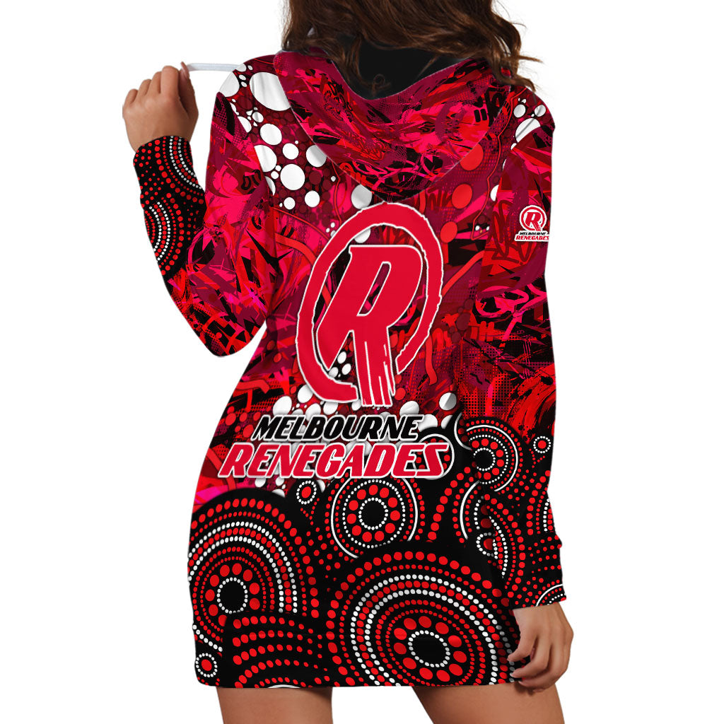 Melbourne Renegades Hoodie Dress Graffiti Urban Aboriginal Dot Abstract Design
