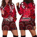 Melbourne Renegades Hoodie Dress Graffiti Urban Aboriginal Dot Abstract Design