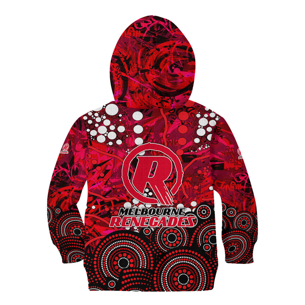 Melbourne Renegades Kid Hoodie Graffiti Urban Aboriginal Dot Abstract Design