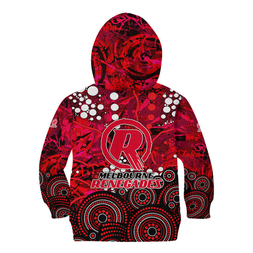 Melbourne Renegades Kid Hoodie Graffiti Urban Aboriginal Dot Abstract Design