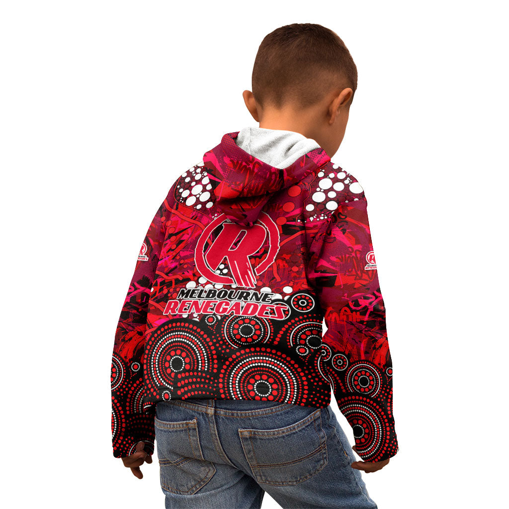 Melbourne Renegades Kid Hoodie Graffiti Urban Aboriginal Dot Abstract Design