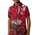 Melbourne Renegades Kid Polo Shirt Graffiti Urban Aboriginal Dot Abstract Design