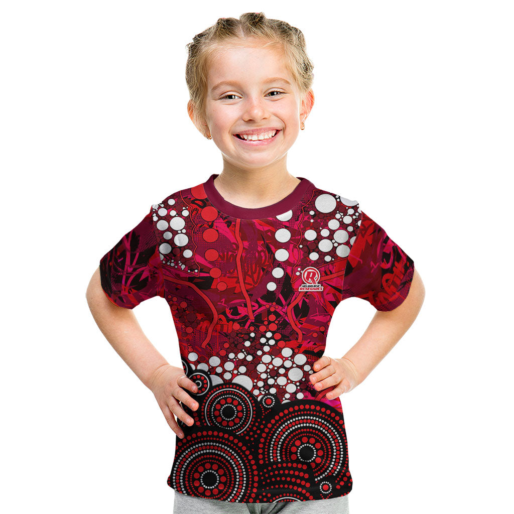 Melbourne Renegades Kid T Shirt Graffiti Urban Aboriginal Dot Abstract Design