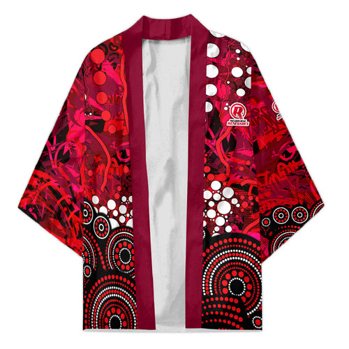 Melbourne Renegades Kimono Graffiti Urban Aboriginal Dot Abstract Design
