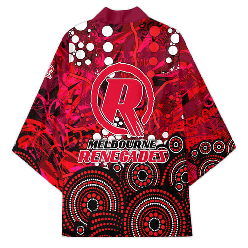 Melbourne Renegades Kimono Graffiti Urban Aboriginal Dot Abstract Design