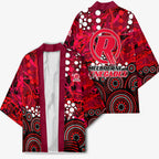 Melbourne Renegades Kimono Graffiti Urban Aboriginal Dot Abstract Design
