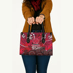 Melbourne Renegades Leather Bag Graffiti Urban Aboriginal Dot Abstract Design