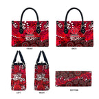 Melbourne Renegades Leather Bag Graffiti Urban Aboriginal Dot Abstract Design
