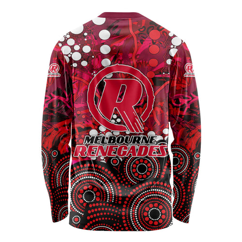 Melbourne Renegades Long Sleeve Shirt Graffiti Urban Aboriginal Dot Abstract Design