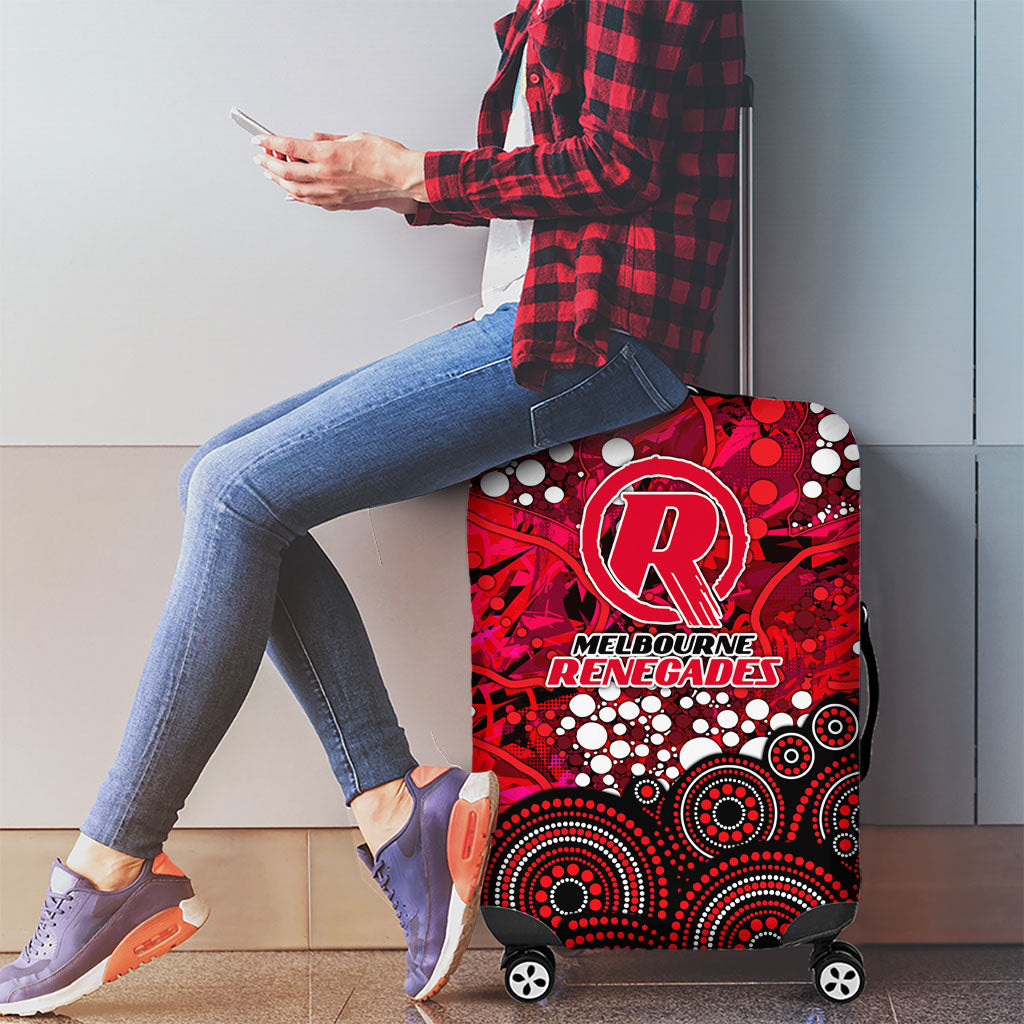 Melbourne Renegades Luggage Cover Graffiti Urban Aboriginal Dot Abstract Design