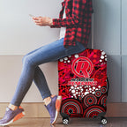 Melbourne Renegades Luggage Cover Graffiti Urban Aboriginal Dot Abstract Design