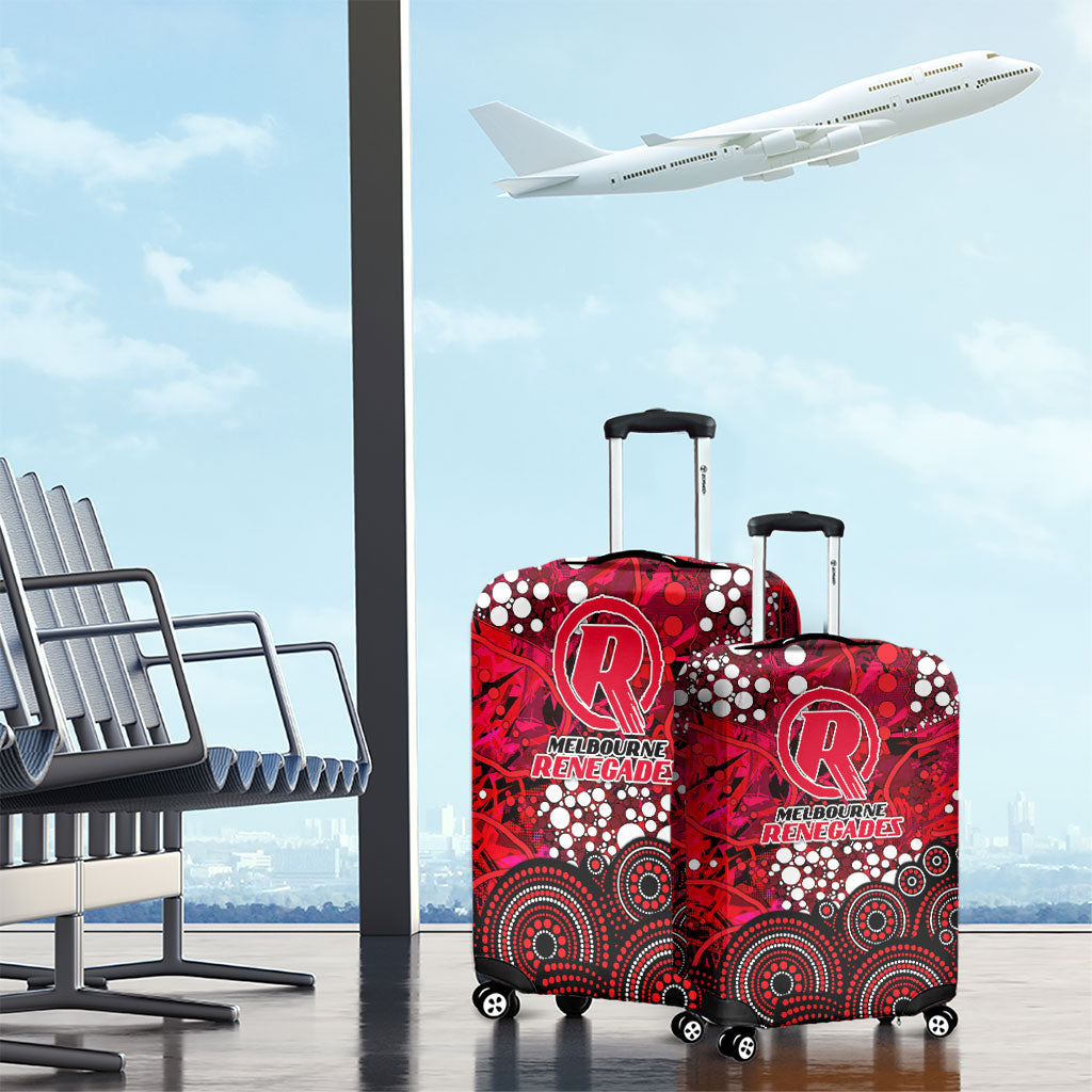 Melbourne Renegades Luggage Cover Graffiti Urban Aboriginal Dot Abstract Design