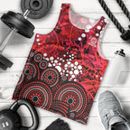 Melbourne Renegades Men Tank Top Graffiti Urban Aboriginal Dot Abstract Design