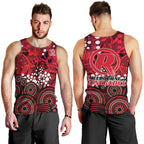 Melbourne Renegades Men Tank Top Graffiti Urban Aboriginal Dot Abstract Design