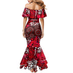 Melbourne Renegades Mermaid Dress Graffiti Urban Aboriginal Dot Abstract Design