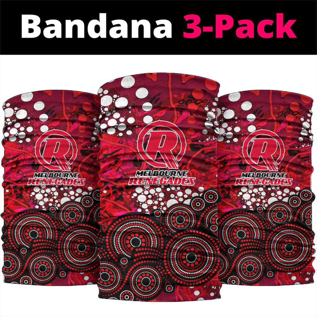 Melbourne Renegades Neck Gaiter Graffiti Urban Aboriginal Dot Abstract Design