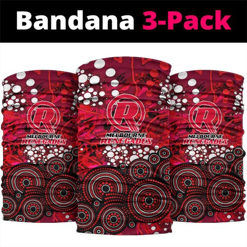 Melbourne Renegades Neck Gaiter Graffiti Urban Aboriginal Dot Abstract Design