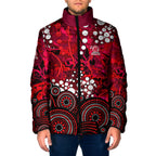 Melbourne Renegades Padded Jacket Graffiti Urban Aboriginal Dot Abstract Design