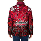 Melbourne Renegades Padded Jacket Graffiti Urban Aboriginal Dot Abstract Design