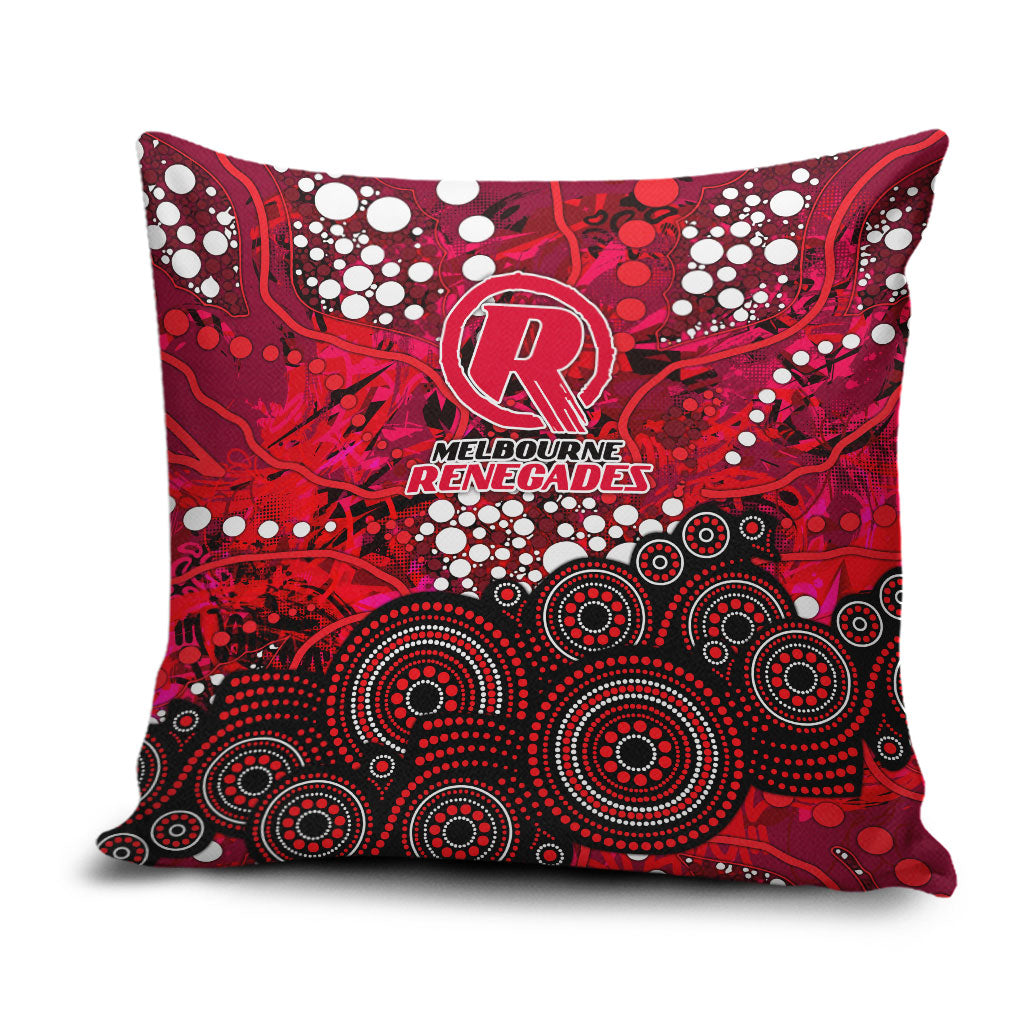 Melbourne Renegades Pillow Cover Graffiti Urban Aboriginal Dot Abstract Design