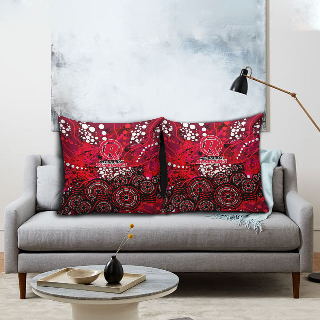 Melbourne Renegades Pillow Cover Graffiti Urban Aboriginal Dot Abstract Design