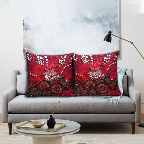 Melbourne Renegades Pillow Cover Graffiti Urban Aboriginal Dot Abstract Design