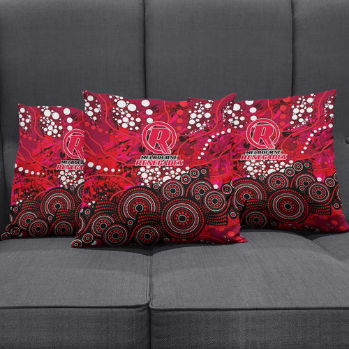 Melbourne Renegades Pillow Cover Graffiti Urban Aboriginal Dot Abstract Design
