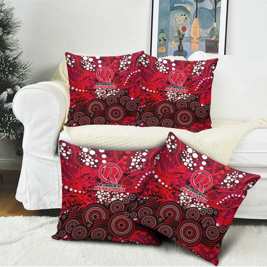 Melbourne Renegades Pillow Cover Graffiti Urban Aboriginal Dot Abstract Design