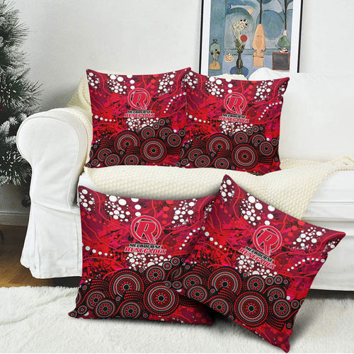 Melbourne Renegades Pillow Cover Graffiti Urban Aboriginal Dot Abstract Design