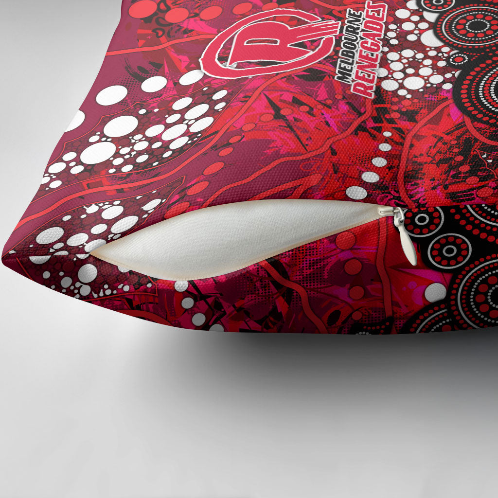 Melbourne Renegades Pillow Cover Graffiti Urban Aboriginal Dot Abstract Design
