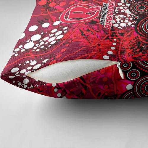 Melbourne Renegades Pillow Cover Graffiti Urban Aboriginal Dot Abstract Design