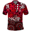 Melbourne Renegades Polo Shirt Graffiti Urban Aboriginal Dot Abstract Design