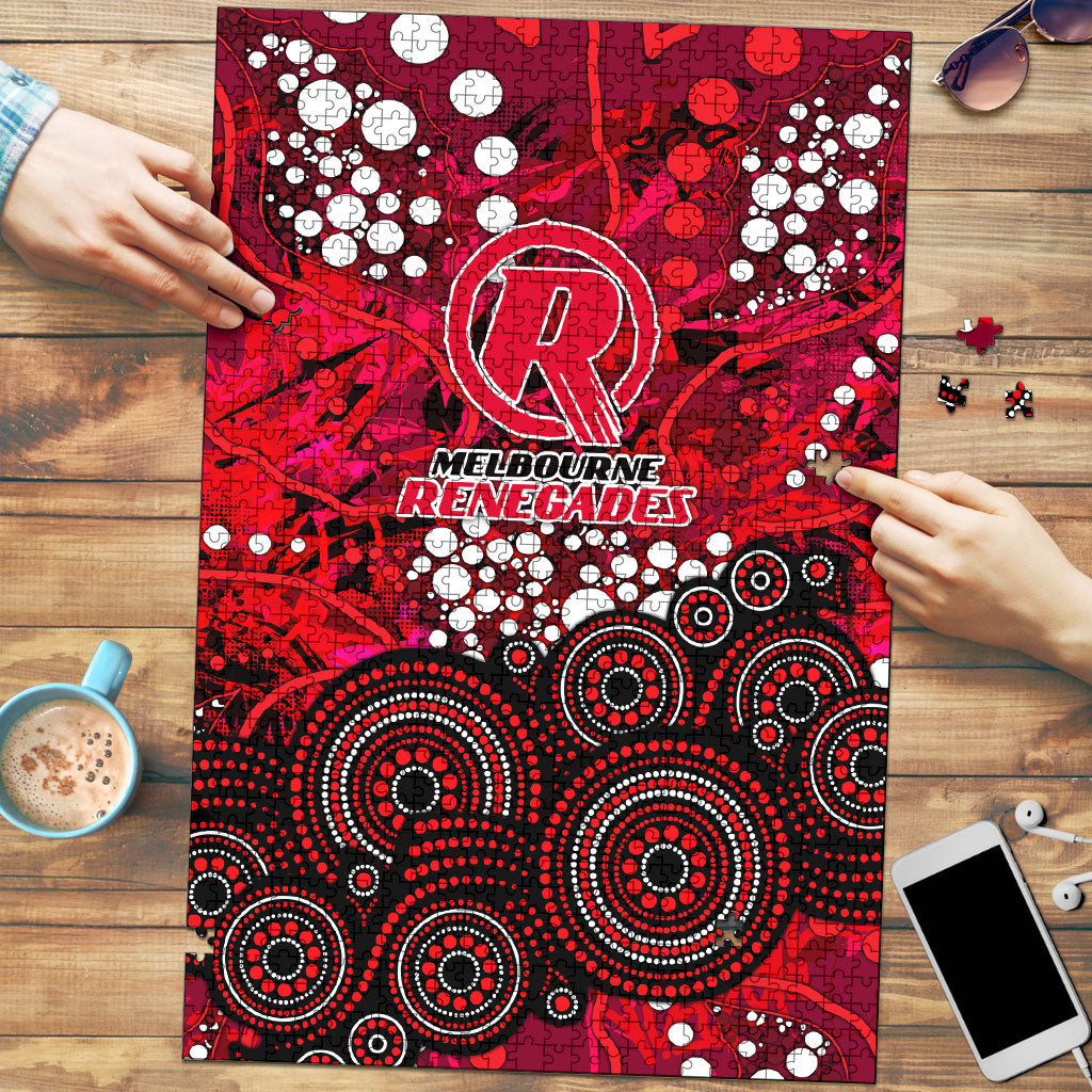 Melbourne Renegades Puzzle Graffiti Urban Aboriginal Dot Abstract Design