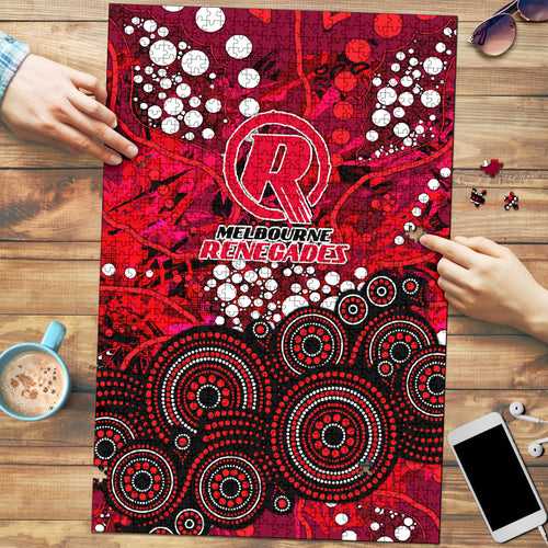 Melbourne Renegades Puzzle Graffiti Urban Aboriginal Dot Abstract Design