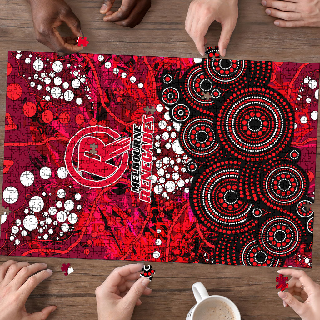 Melbourne Renegades Puzzle Graffiti Urban Aboriginal Dot Abstract Design