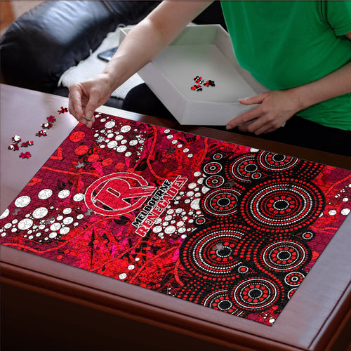 Melbourne Renegades Puzzle Graffiti Urban Aboriginal Dot Abstract Design
