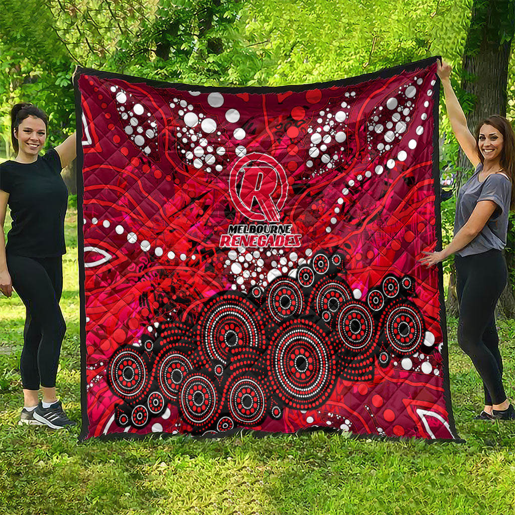 Melbourne Renegades Quilt Graffiti Urban Aboriginal Dot Abstract Design