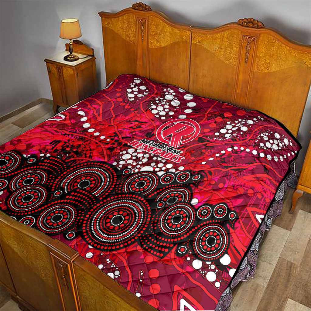Melbourne Renegades Quilt Graffiti Urban Aboriginal Dot Abstract Design