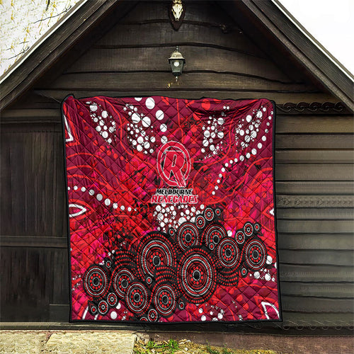 Melbourne Renegades Quilt Graffiti Urban Aboriginal Dot Abstract Design
