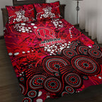 Melbourne Renegades Quilt Bed Set Graffiti Urban Aboriginal Dot Abstract Design