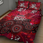 Melbourne Renegades Quilt Bed Set Graffiti Urban Aboriginal Dot Abstract Design