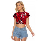 Melbourne Renegades Raglan Cropped T Shirt Graffiti Urban Aboriginal Dot Abstract Design