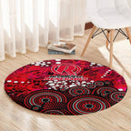 Melbourne Renegades Round Carpet Graffiti Urban Aboriginal Dot Abstract Design