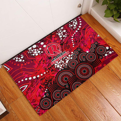 Melbourne Renegades Rubber Doormat Graffiti Urban Aboriginal Dot Abstract Design
