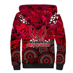 Melbourne Renegades Sherpa Hoodie Graffiti Urban Aboriginal Dot Abstract Design