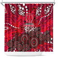 Melbourne Renegades Shower Curtain Graffiti Urban Aboriginal Dot Abstract Design