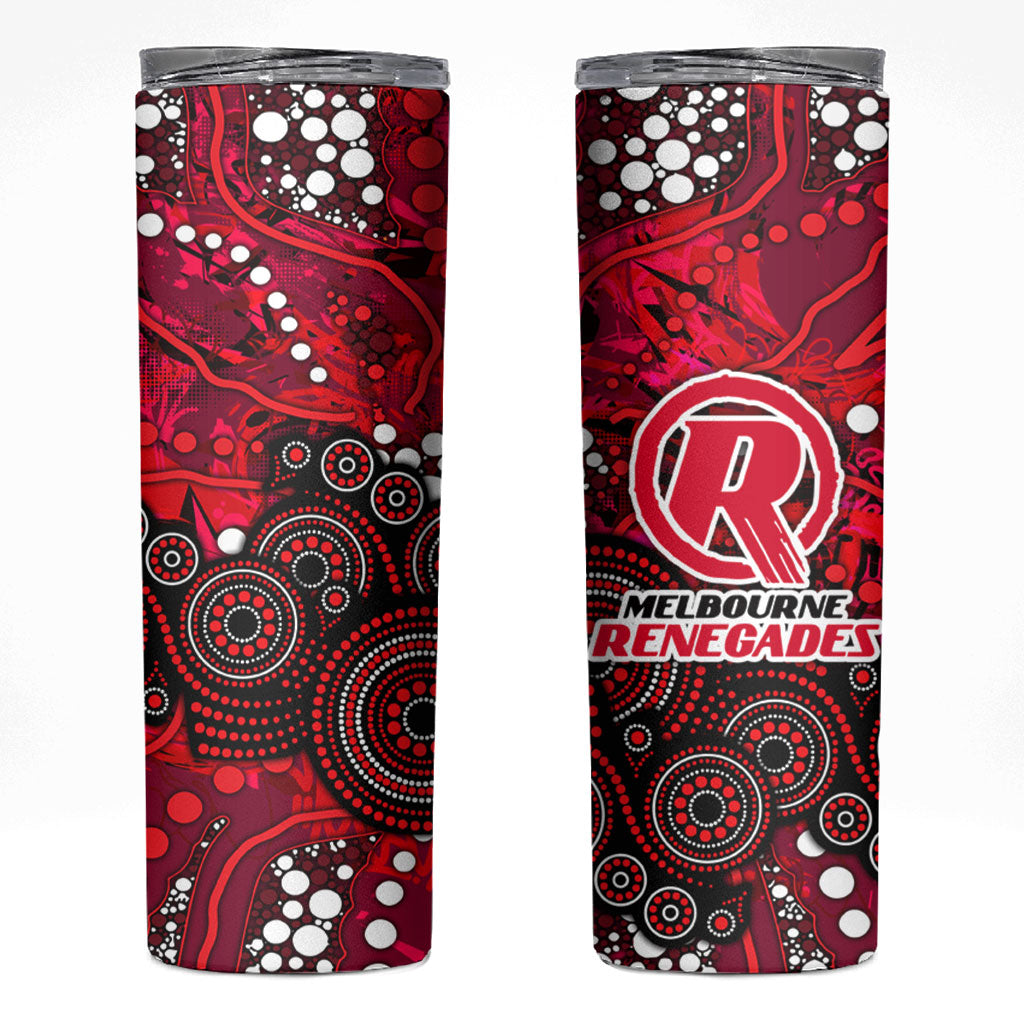 Melbourne Renegades Skinny Tumbler Graffiti Urban Aboriginal Dot Abstract Design