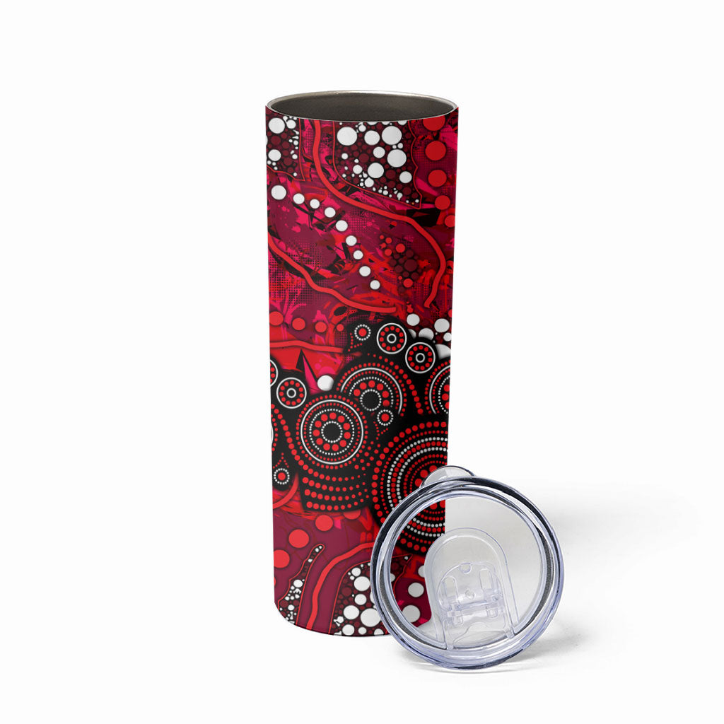 Melbourne Renegades Skinny Tumbler Graffiti Urban Aboriginal Dot Abstract Design