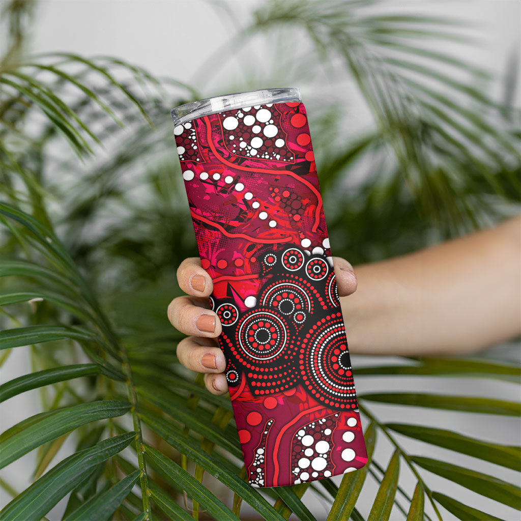 Melbourne Renegades Skinny Tumbler Graffiti Urban Aboriginal Dot Abstract Design
