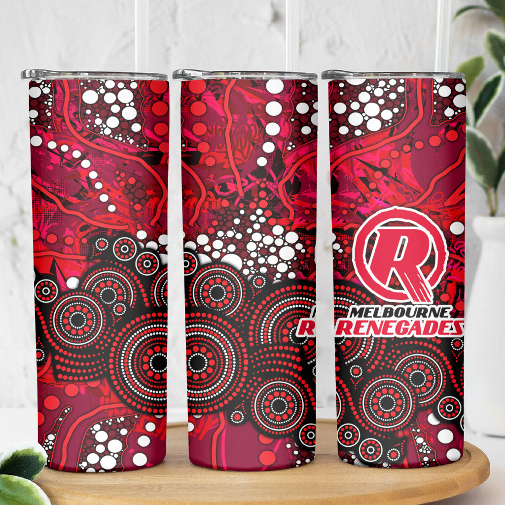 Melbourne Renegades Skinny Tumbler Graffiti Urban Aboriginal Dot Abstract Design